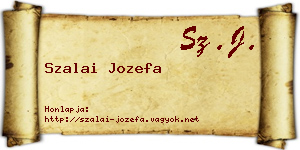 Szalai Jozefa névjegykártya